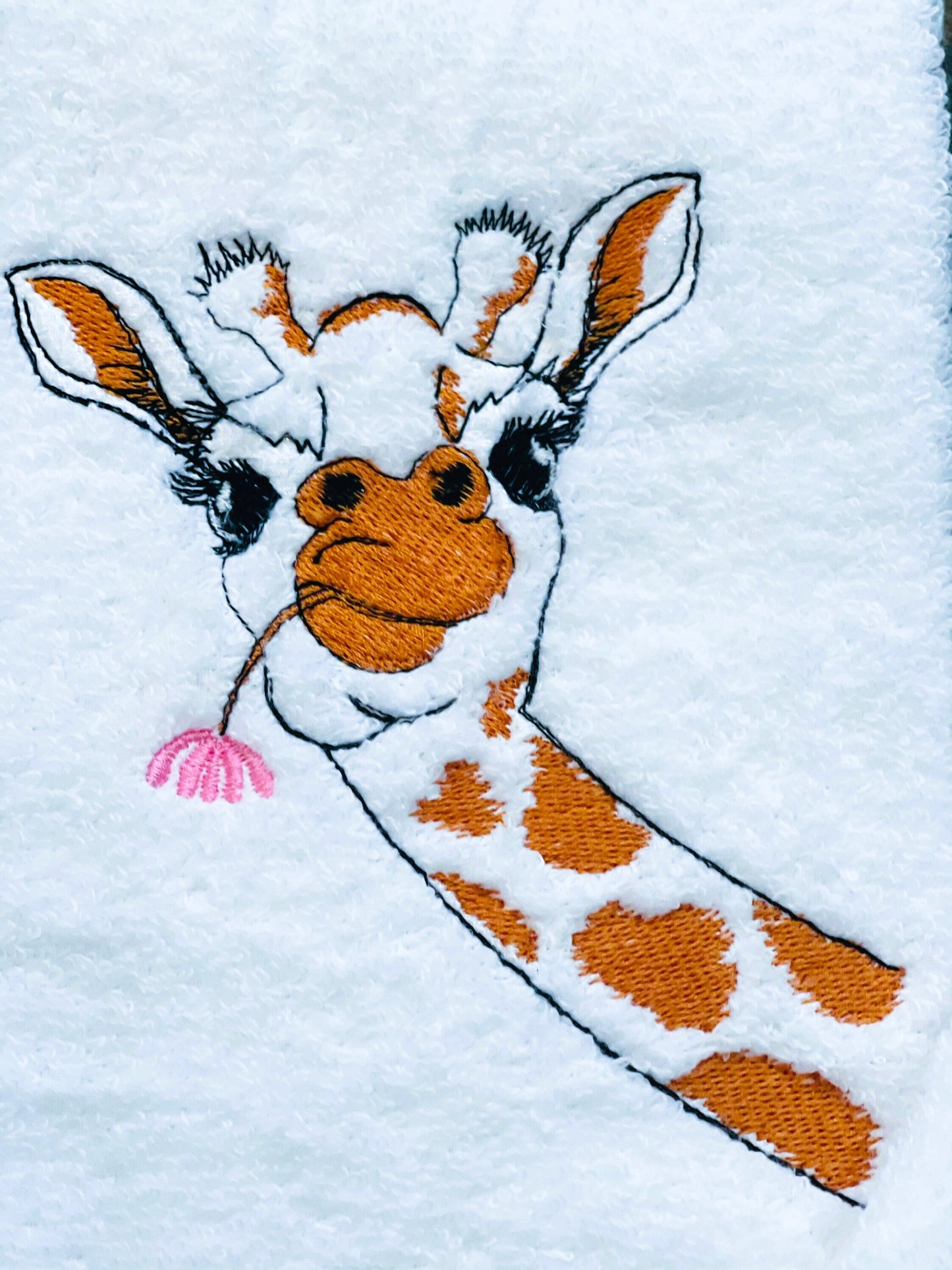 Set of Giraffe Towels