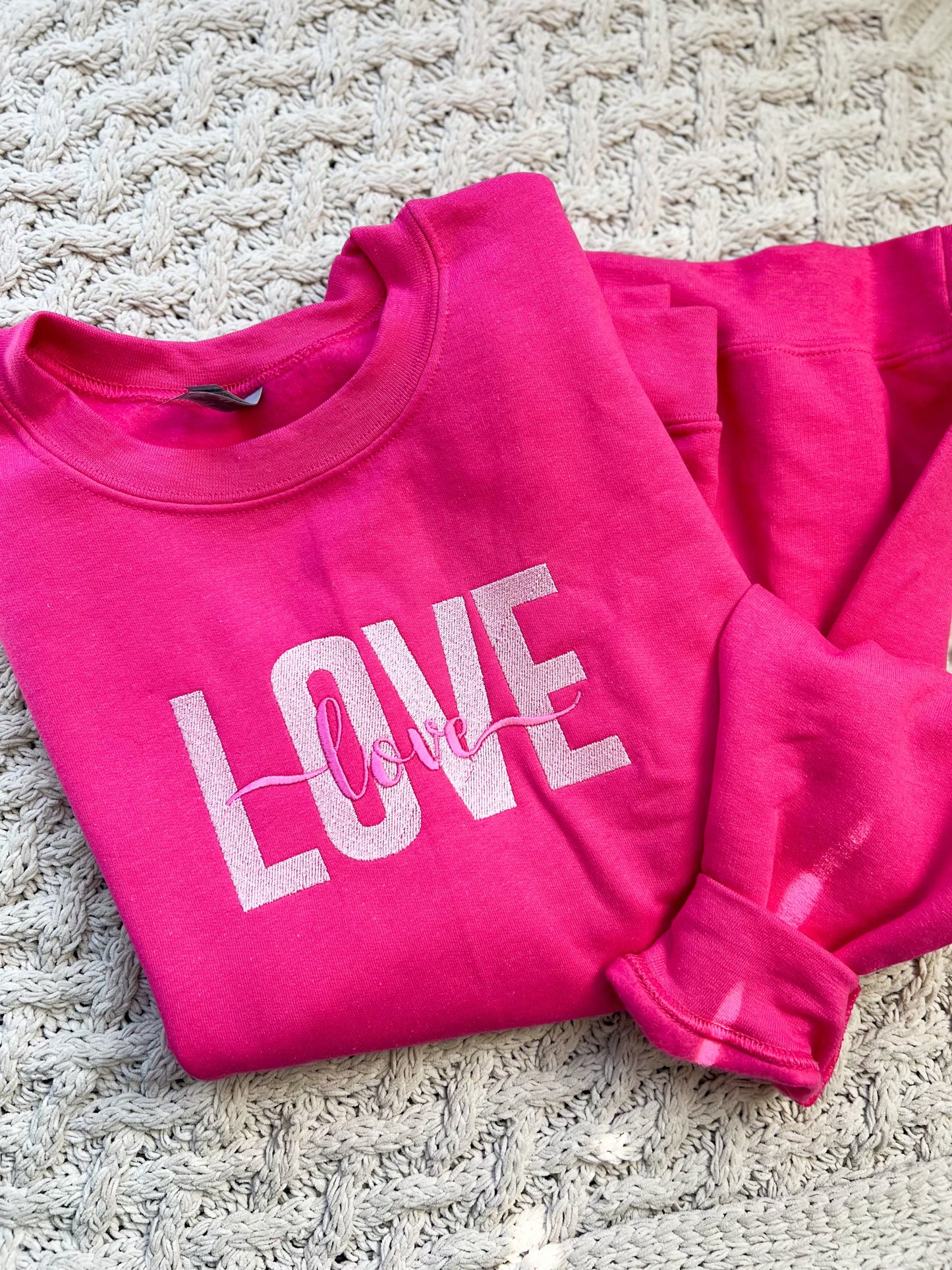 Embroidered Love Sweatshirt